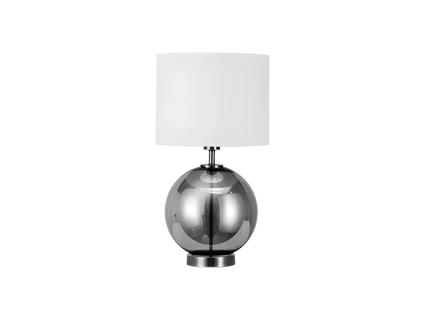 Novedad Sobremesa Cristal Fume Modelo Iroko Con Pantalla Blanca