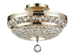 Ottilia Plafón Semi Empotrado Oro & Cristal, 3 Luces, E14