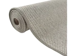 Overijse Alfombra de pasillo con aspecto de sisal platina 80x200 cm