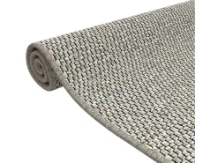 Overijse Alfombra de pasillo con aspecto de sisal platina 80x150 cm