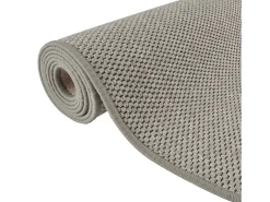 Overijse Alfombra de pasillo con aspecto de sisal plateada 80x300 cm