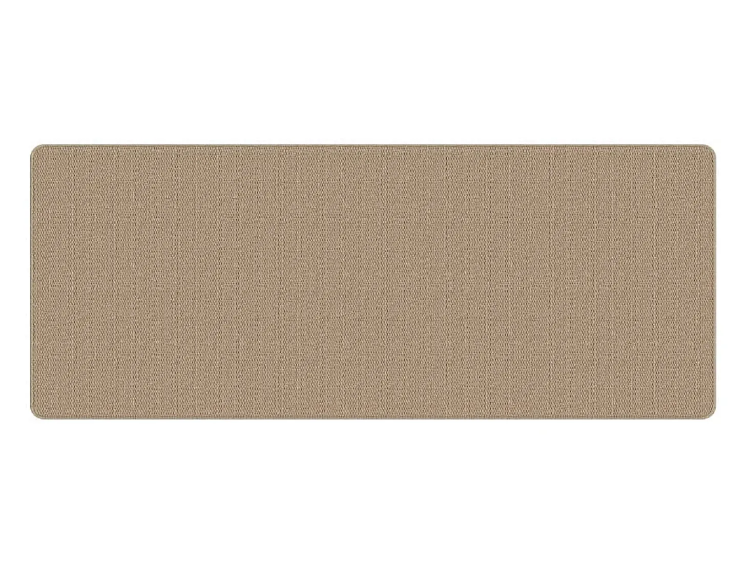 Overijse Alfombra de pasillo con aspecto de sisal color arena 80x200 cm
