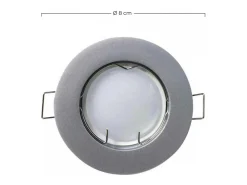 Pack 3 Focos LED Empotrables Redondos GU10 7W 525lm Ø7cm Aluminio 7hSevenOn
