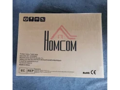 Pack de 2 lámparas Flow Homcom luz LED Bluetooth blanco 32,5x6x6 cm