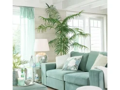 Palmier de bambú en maceta de tela verde 110x110x170 cm