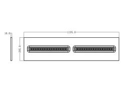 Panel LED 120x30 cm 30W 4200lm CCT Seleccionable VisualConfort 3000K - 4000K Seleccionable (Cálido-Neutro)