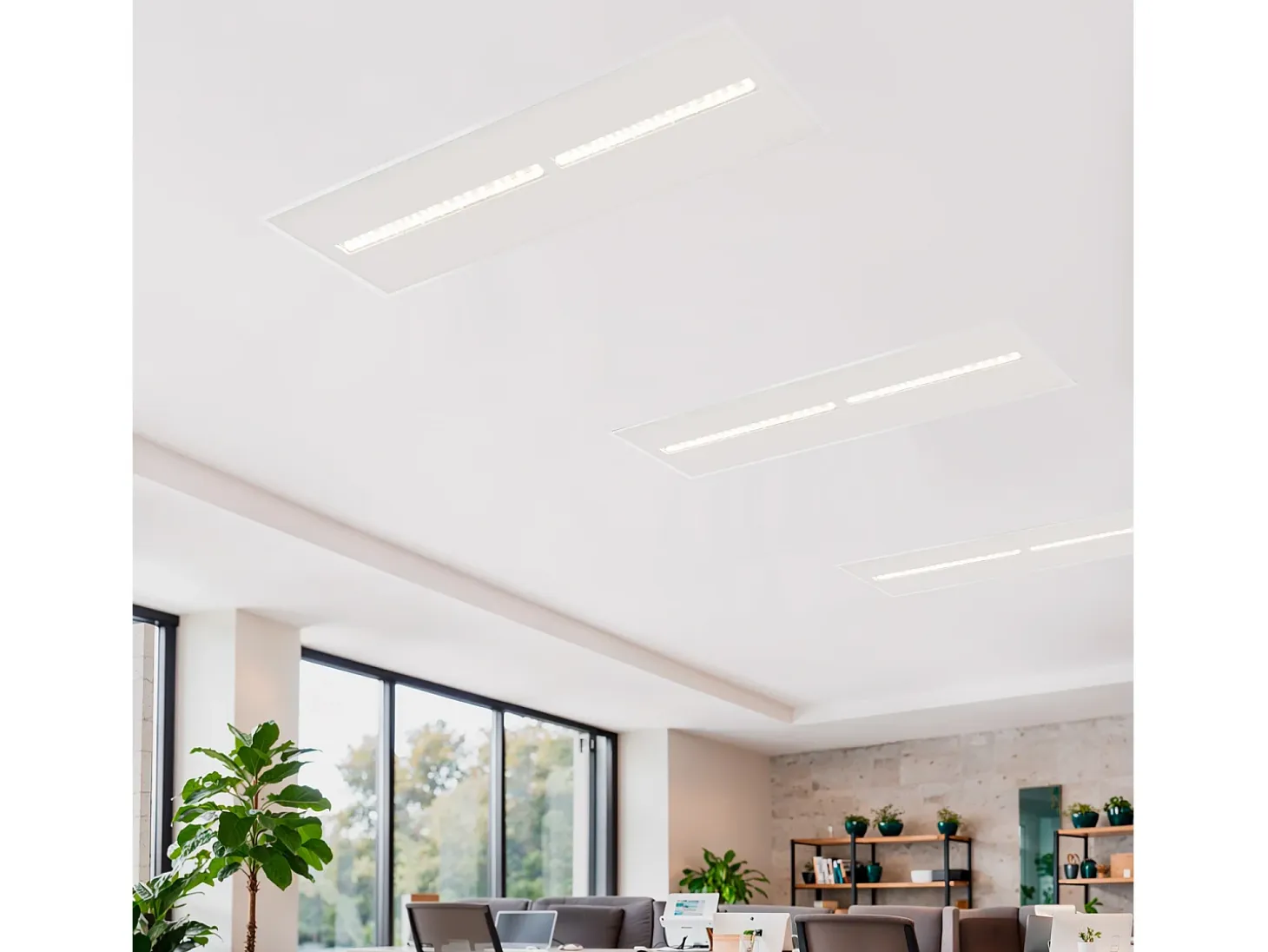 Panel LED 120x30 cm 30W 4200lm CCT Seleccionable VisualConfort 3000K - 4000K Seleccionable (Cálido-Neutro)