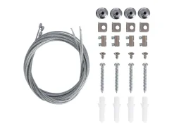 Panel LED 60x60 cm 40W 4000lm Microprismático UGR17 + Kit de suspensión 4000K LIFUD Individual Blanco Neutro