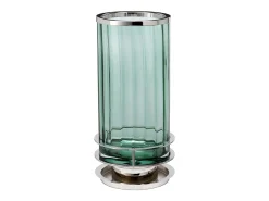 Pantalla contemporánea de acero niquelado pulido vidrio 1 luz Gx53 9W Arno