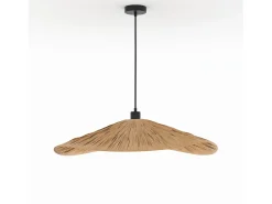Pantalla redonda de rafia 75 cm - Stellaire