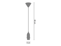 Pantalla TOSEL ,madera,Rosa ,A80xD6xP6 cm