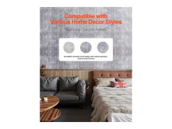 Papel Pintado Adhesivo de Pared SucceBuy, 40 cm x 15 m, Rollo Papel Pintado Autoadhesivo en Vinilo, Estilo Industrial Gris Oscuro, para Revestimiento de Pared