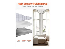Papel Pintado Adhesivo de Pared SucceBuy, 45 cm x 12 m, Rollo Papel Pintado Autoadhesivo en Vinilo, Motivo Textura Madera Blanca, para Revestimiento de Pared