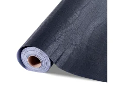 Papel Pintado Adhesivo de Pared SucceBuy, 40 cm x 10 m, Rollo Papel Pintado Autoadhesivo Vinilo, Motivo Textura Agrietada Negra, para Revestimiento de Pared