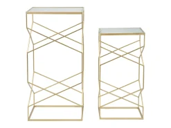 Par de soportes para teléfono de vidrio (50 x 50 x 100 cm - 40 x 40 x 80 cm)