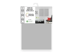 Par de visillos para ventana 90x120 cm DOLLY gris claro, por Soleil d'Ocre