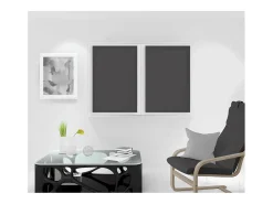 Par de visillos para ventana 60x90 cm DOLLY antracita