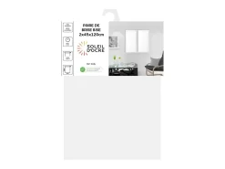 Par de visillos para ventana 45x120 cm DOLLY blanco, por Soleil d'Ocre