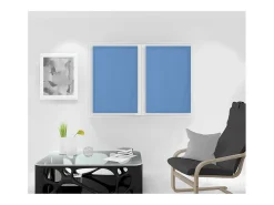 Par de visillos para ventana 60x90 cm DOLLY azul