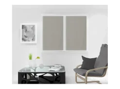 Par de visillos 60x120 cm NOEMIE taupe, por Soleil d'Ocre