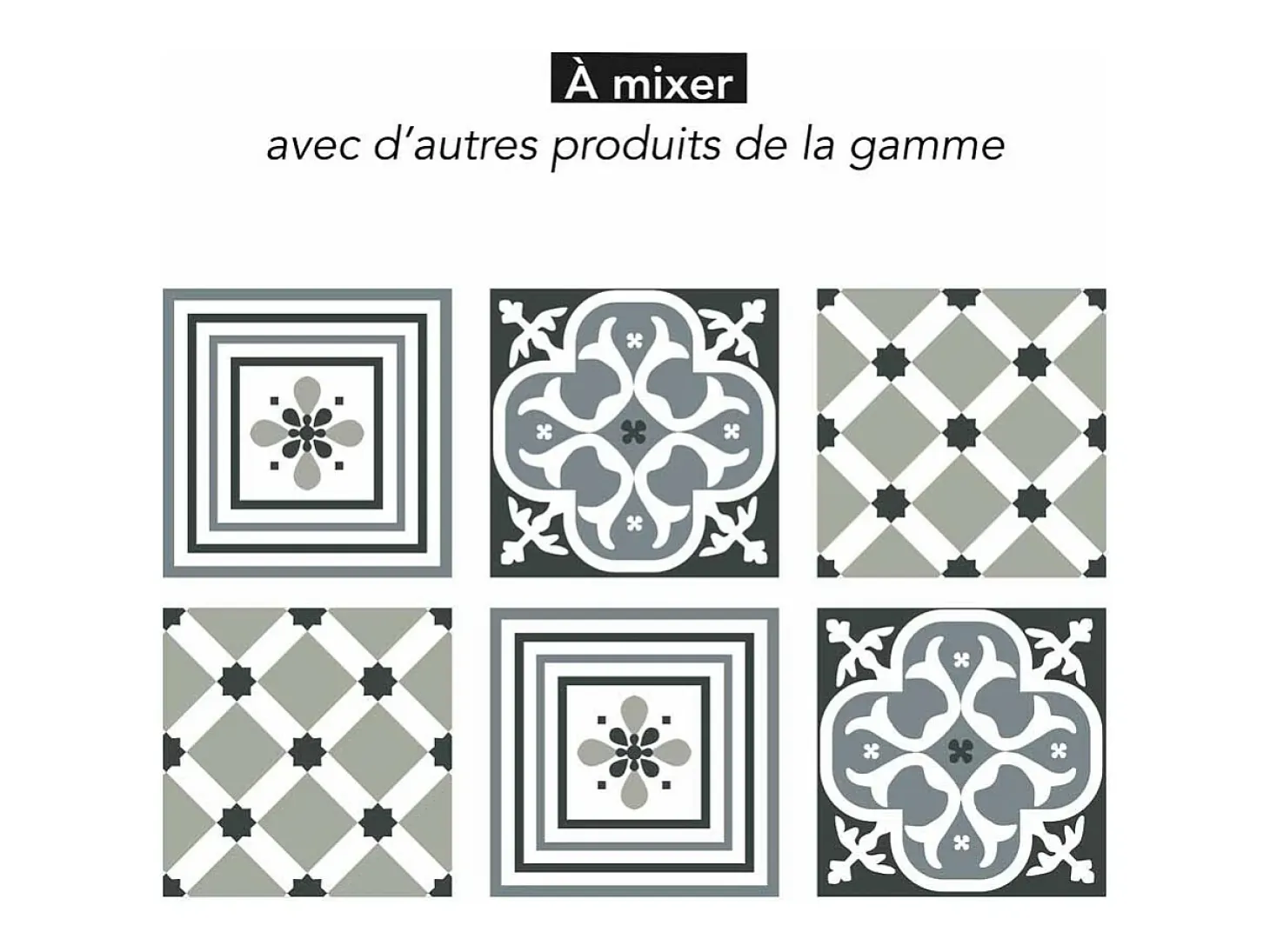 Pegatinas de azulejos 15 X 15 cm - Lirio negro