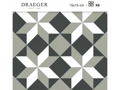 Pegatinas de azulejos 15 X 15 cm - Estrellas geométricas