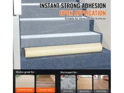 Película de Protección de Alfombra, SucceBuy 61 cm × 60.96 m Película de Protección de Alfombra Autoadhesiva, PE Mat Shield