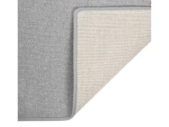 Pelle Alfombra de pasillo gris claro 80x150 cm