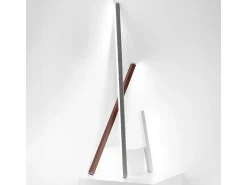 Pencil - Módulo de luz a batería Zafferano, pequeño, portátil y recargable, IP65, regulador táctil, altura 50 cm, gris oscuro