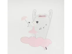 Pequeño ratón 70x50cm pegatinas de pared en papel rosa