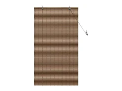 Persianas y Blackouts con Cortinas Marrones 60x160 cm Bambú