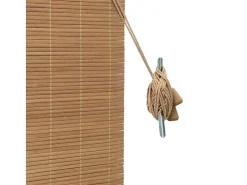 Persianas y opacas marrón claro 60 x 160 cm Bambú