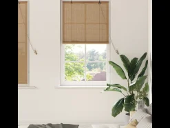 Persianas y opacas marrón claro 80 x 160 cm Bambú