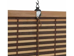 Persianas y opacas marrones 150 x 160 cm Bambú