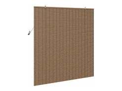 Persianas y opacas marrones 140 x 160 cm Bambú