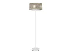Pie Salon Color Madera Gris Y Metal Blanco Modelo Piron