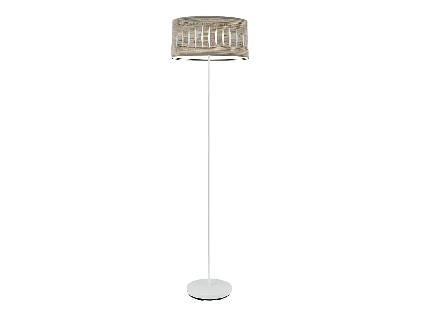 Pie Salon Color Madera Gris Y Metal Blanco Modelo Piron