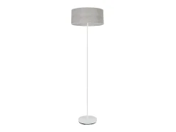Pie Salon De Metal Blanco Modelo Jerte Pantalla Cemento Gris