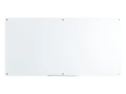 Pizarra Magnética de Cristal SucceBuy, 182,9x91,5 cm, Borrado en Seco Sin Marco