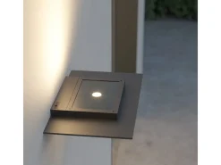 Pla Corten - Aplique de pared LED de 35 W con interruptor CCT 2700K/3200K/4000K en aluminio, luz de pared ascendente - Beneito & Faure