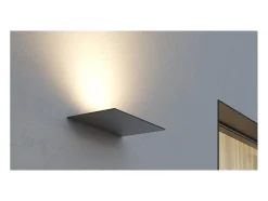 Pla XL Blanco - Aplique LED de pared de 35 W con interruptor CCT, 2700 K/3200 K/4000 K, aluminio, luz de pared ascendente - Beneito & Faure