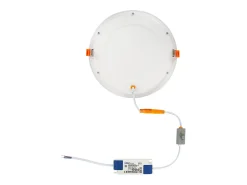 Placa LED 20W Circular CCT Seleccionable Microprismático Corte Ø 205 mm No Flicker 2700K - 4000K - 6000K Seleccionable (Cálido-Neutro-Frío)