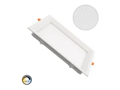 Placa LED 16W Cuadrada CCT Seleccionable Microprismático Corte 150x150 mm No Flicker 2700K - 4000K - 6000K Seleccionable (Cálido-Neutro-Frío)