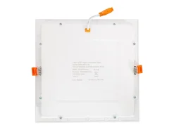 Placa LED 20W Cuadrada CCT Seleccionable Microprismático Corte 200x200 mm No Flicker Seleccionable (Cálido-Neutro-Frío) 2700K - 4000K - 5000K