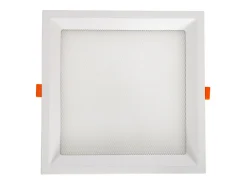 Placa LED 20W Cuadrada CCT Seleccionable Microprismático Corte 200x200 mm No Flicker Seleccionable (Cálido-Neutro-Frío) 2700K - 4000K - 5000K