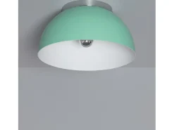Plafón Circular Aluminio Ø305 mm Bosco Silver Verde Celadón