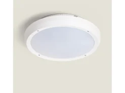 Plafón Circular para Exterior Ø300 mm IP65 Curio Blanco Blanco