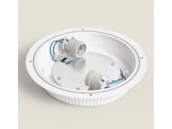Plafón Circular para Exterior Ø300 mm IP65 Curio Blanco Blanco