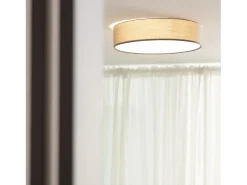 Plafón Circular Tela Ø500 mm Ranj Gris