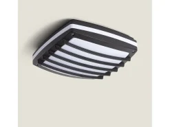 Plafón Cuadrado Aluminio para Exterior 300x300 mm Domia Negro